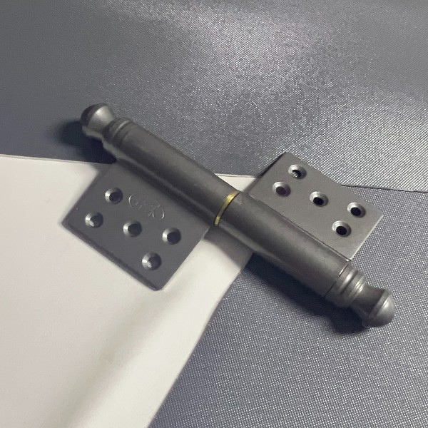 加厚不锈钢防盗门合页重型铰链枪灰色荷花头直铰 喷漆款